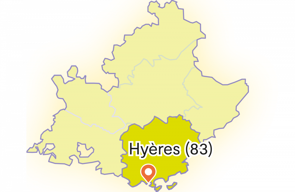 Carte Hyères<br>