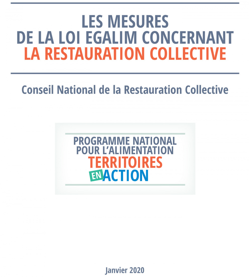 Les mesures de la loi EGAlim concernant la Restauration Collective