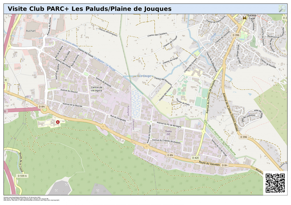 Plan visite Club PARC+ Les Paluds/Plaine de Jouques
