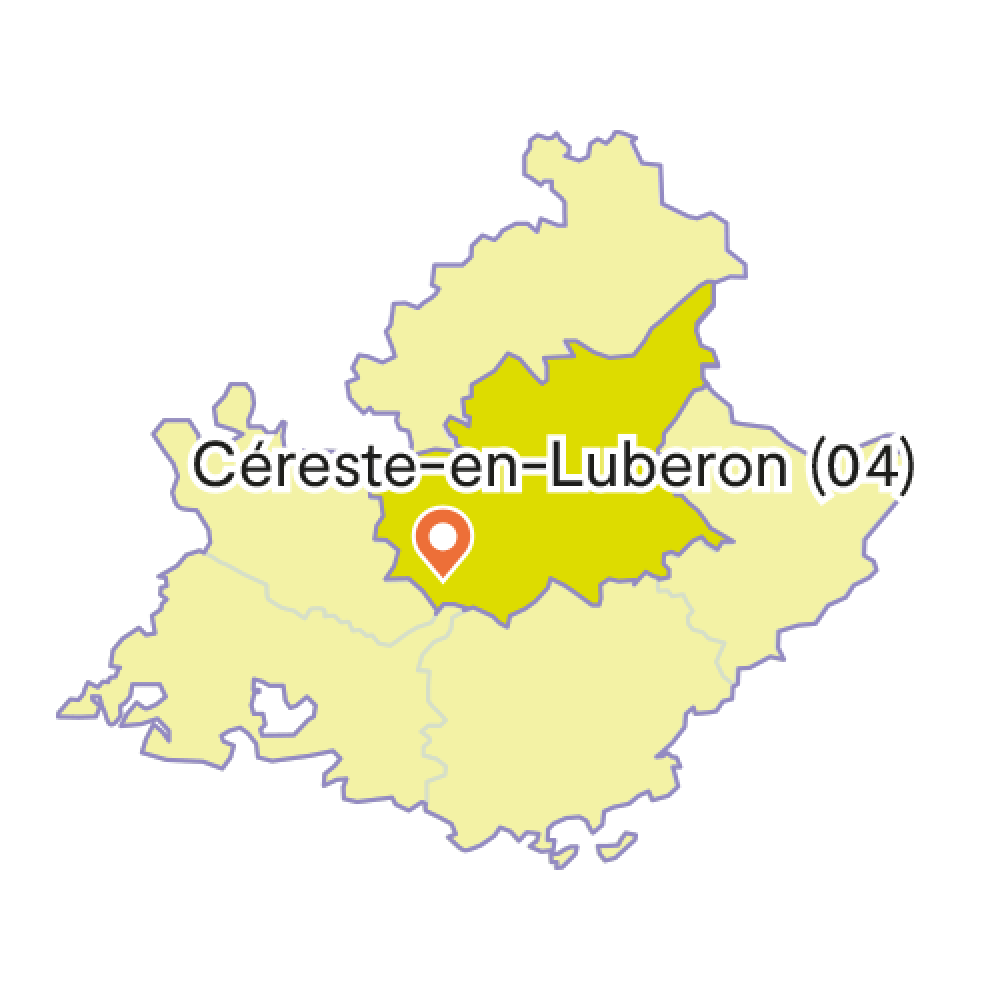 Carte Céreste en Luberon<br>