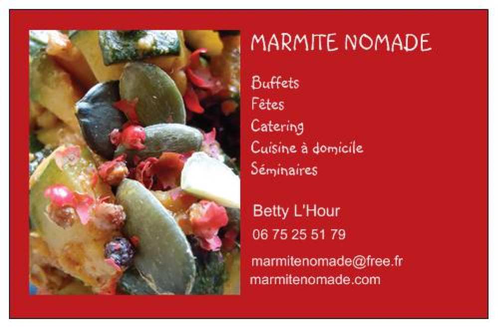 Carte présentation Marmite Nomade