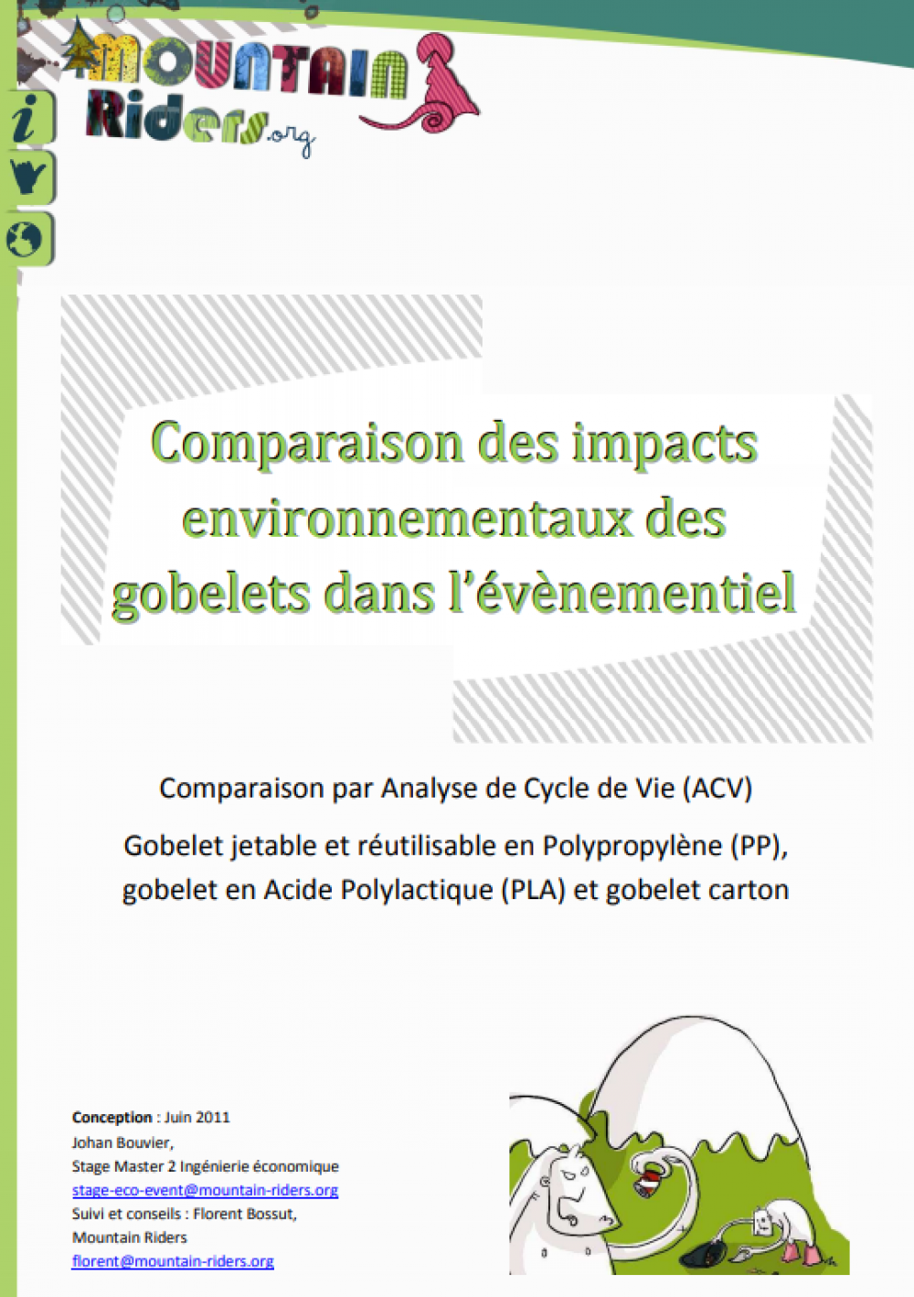 Étude "Comparaison des impacts environnementaux des gobelets dans l'événementiel"
