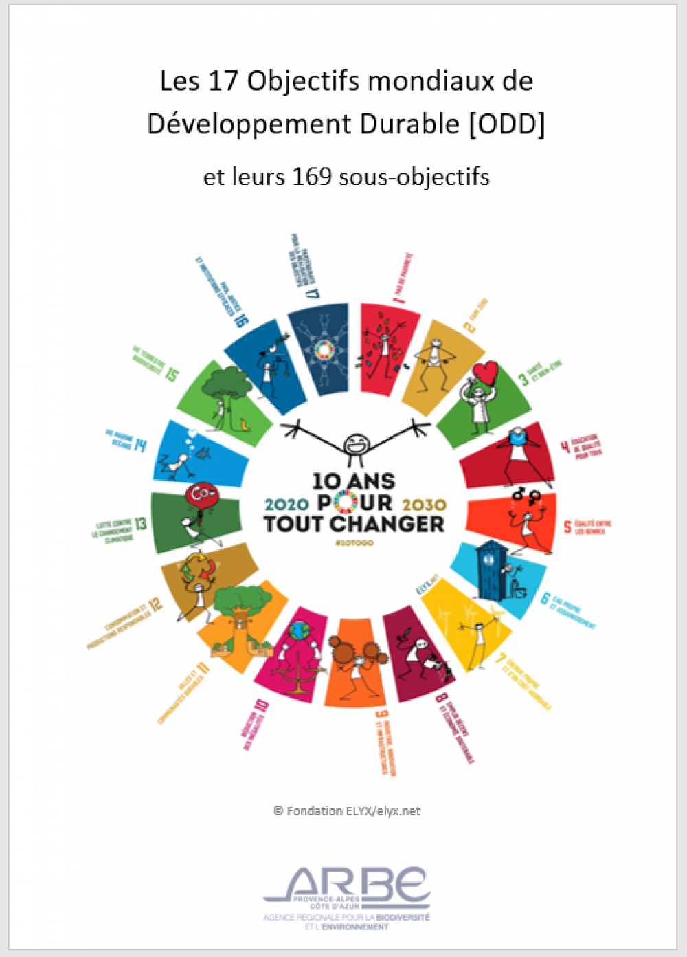 Livret de présentation des 17 Objectifs de Développement Durable (ODD) et des 169 sous-objectifs