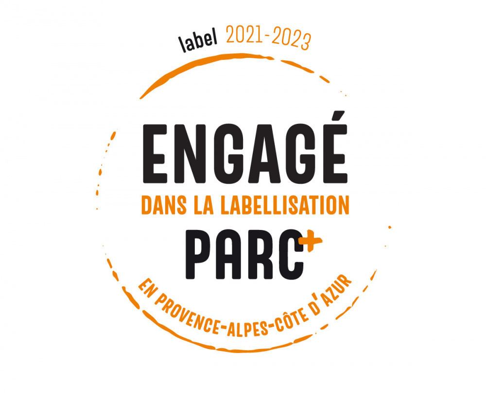 logo du label PARC+ reconnaissance Parc Engagé 4ème édition 2021-2023