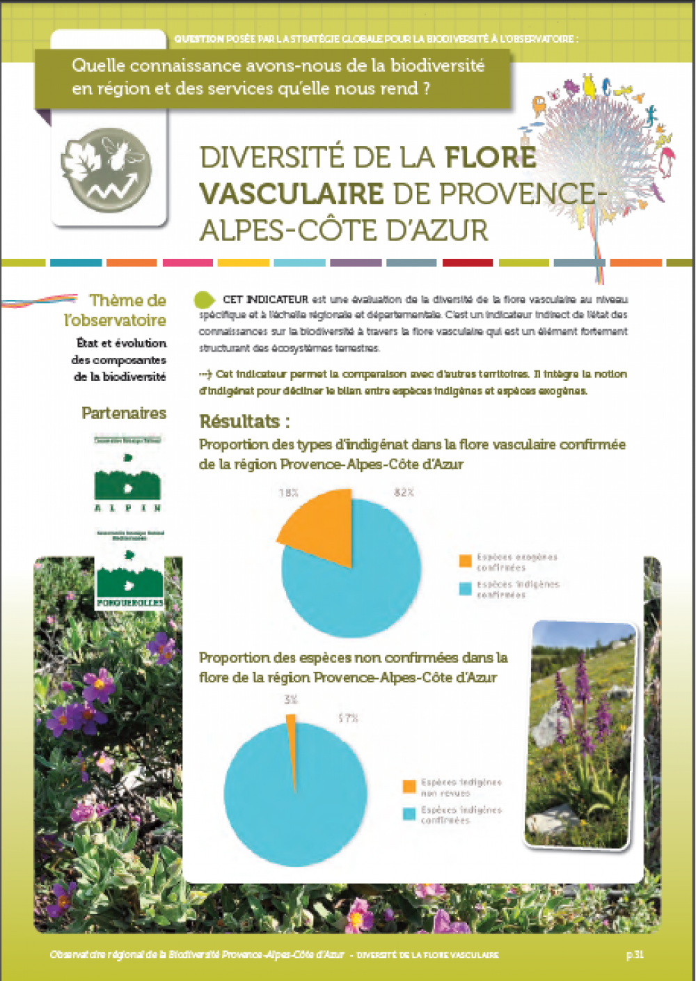 Diversité de la flore vasculaire de Provence-Alpes Côte d'Azur
