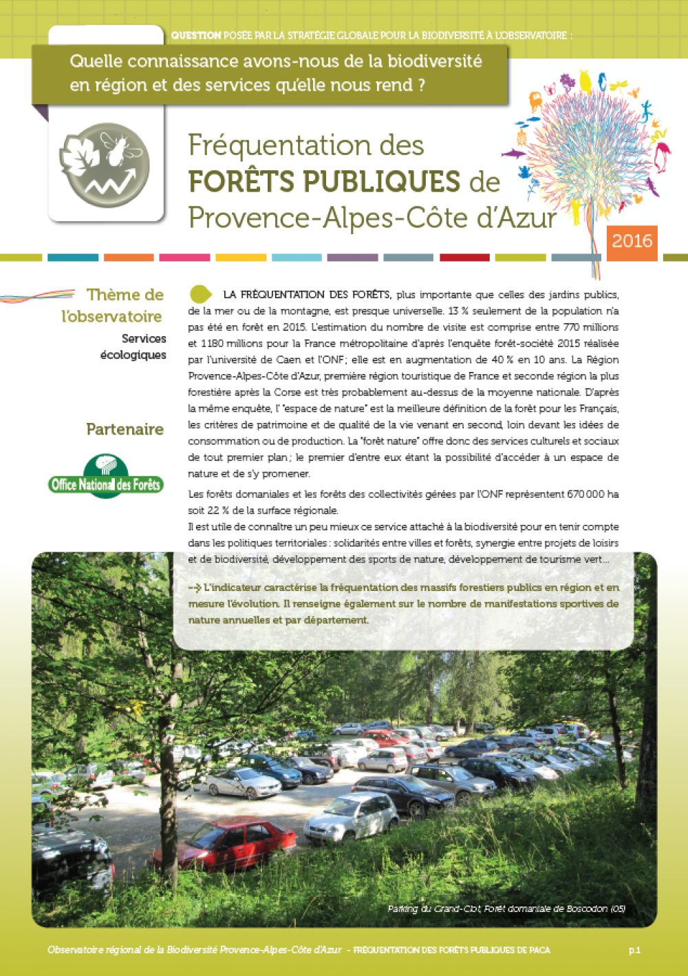 Fréquentation des forêts publiques de Provence-Alpes-Côte d’Azur